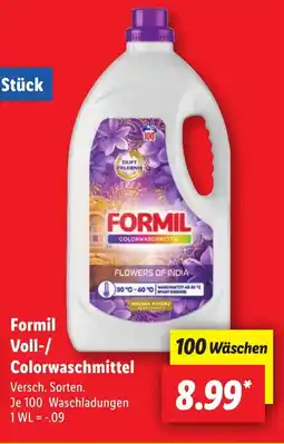 Lidl Formil Voll-/ Colorwaschmittel Angebot