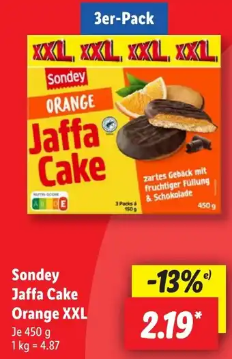 Lidl Sondey Jaffa Cake Orange XXL Angebot