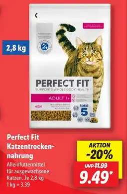 Lidl Perfect Fit Katzentrocken- nahrung Angebot