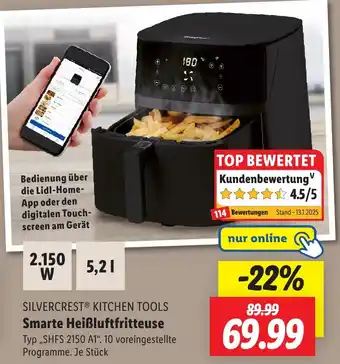 Lidl SILVERCREST KITCHEN TOOLS Smarte Heißluftfritteuse Angebot