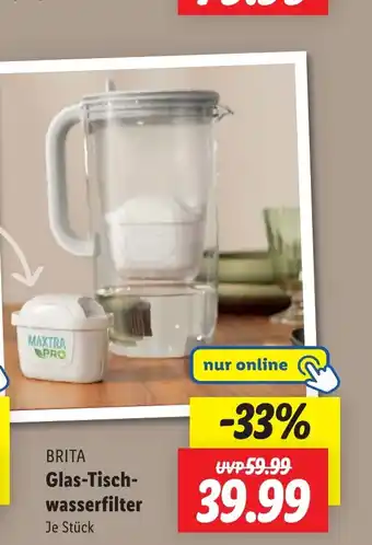 Lidl BRITA Glas-Tisch- wasserfilter Angebot