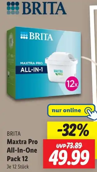 Lidl BRITA Maxtra Pro All-In-One Pack 12 Angebot