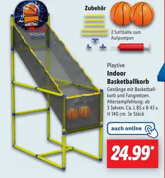 Lidl Playtive Indoor Basketballkorb Angebot