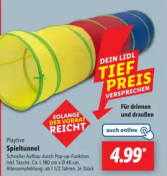 Lidl Playtive Spieltunnel Angebot