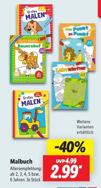 Lidl Malbuch Angebot