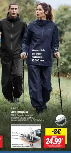 Lidl CRIVIT Allwetterjacke Angebot