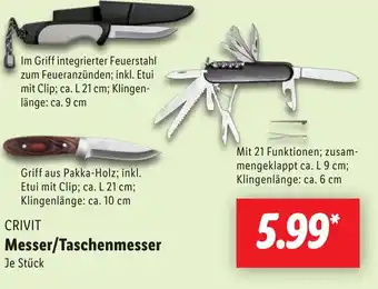 Lidl CRIVIT Messer/Taschenmesser Angebot