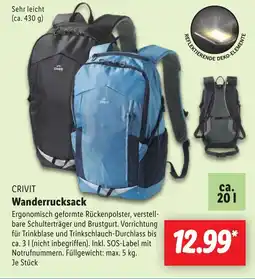 Lidl CRIVIT Wanderrucksack Angebot