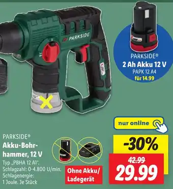 Lidl PARKSIDE Akku-Bohr- hammer, 12 V Angebot