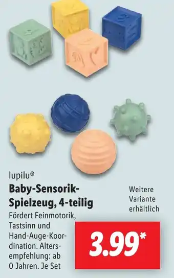 Lidl lupilu Baby-Sensorik- Spielzeug, 4-teilig Angebot