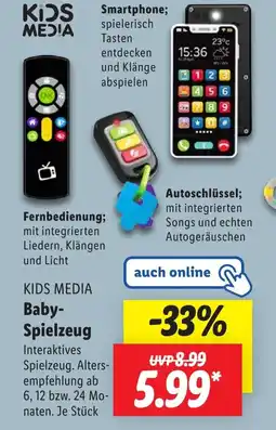 Lidl KIDS MEDIA Baby- Spielzeug Angebot