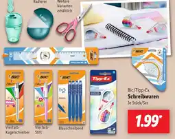 Lidl Bic/Tipp-Ex Schreibwaren Angebot