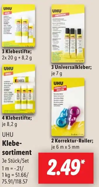 Lidl UHU Klebesortiment Angebot