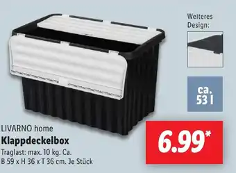 Lidl LIVARNO home Klappdeckelbox Angebot