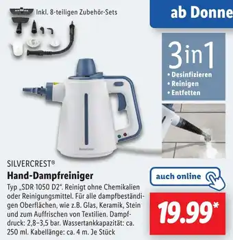 Lidl SILVERCREST Hand-Dampfreiniger Angebot