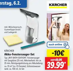 Lidl KÄRCHER Akku-Fenstersauger-Set Angebot