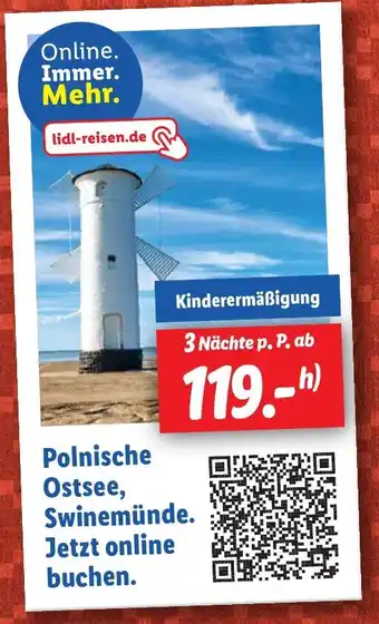 Lidl Polnische Ostsee, Swinemünde. Angebot