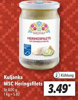 Lidl Kuljanka MSC Heringsfilets Angebot