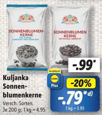 Lidl Kuljanka Sonnenblumenkerne Angebot