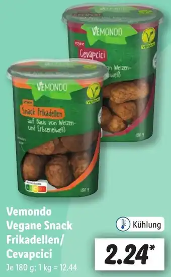 Lidl Vemondo Vegane Snack Frikadellen/ Cevapcici Angebot