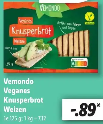 Lidl Vemondo Veganes Knusperbrot Weizen Angebot