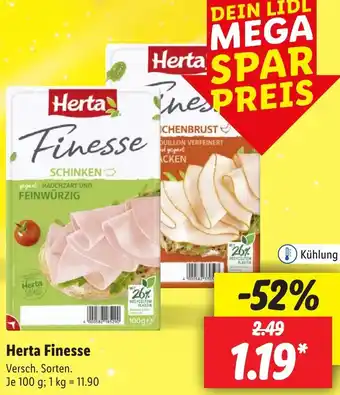 Lidl Herta Finesse Angebot