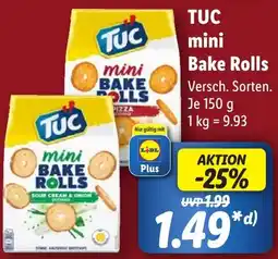 Lidl TUC mini Bake Rolls Angebot