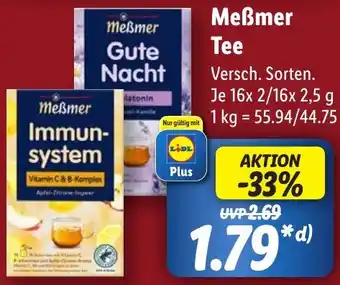 Lidl Meẞmer Tee Angebot