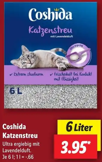 Lidl Coshida Katzenstreu Angebot