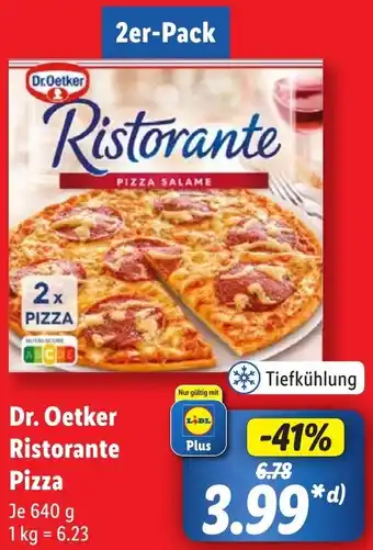 Lidl Dr. Oetker Ristorante Pizza Angebot