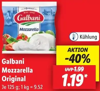 Lidl Galbani Mozzarella Original Angebot