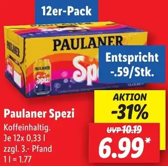 Lidl Paulaner Spezi Angebot