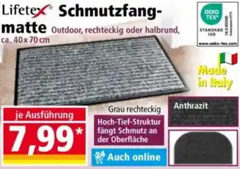 Norma Lifetex Schmutzfangmatte Angebot