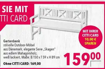 CITTI Markt Gartenbank Angebot