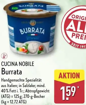 Aldi Nord CUCINA NOBILE Burrata Angebot