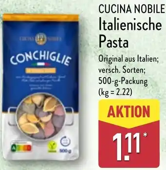 Aldi Nord CUCINA NOBILE Italienische Pasta Angebot