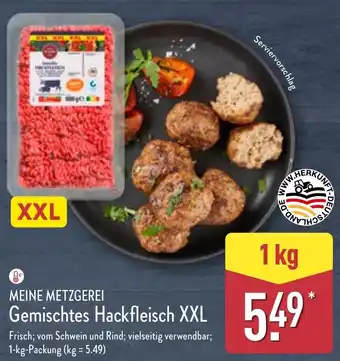 Aldi Nord MEINE METZGEREI Gemischtes Hackfleisch XXL Angebot