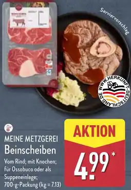 Aldi Nord MEINE METZGEREI Beinscheiben Angebot