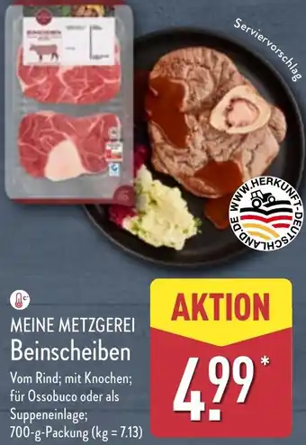 Aldi Nord MEINE METZGEREI Beinscheiben Angebot