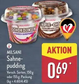 Aldi Nord MILSANI Sahnepudding Angebot