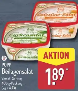 Aldi Nord POPP Beilagensalat Angebot