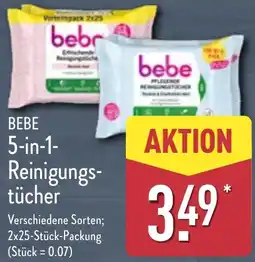 Aldi Nord BEBE 5-in-1 Reinigungstücher Angebot