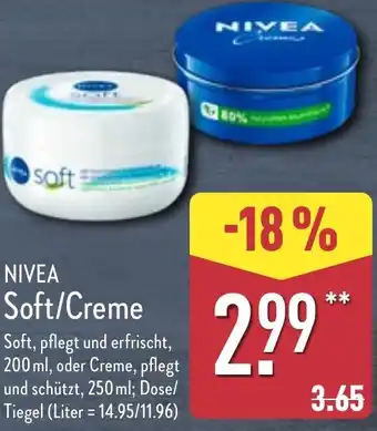 Aldi Nord NIVEA Soft/Creme Angebot