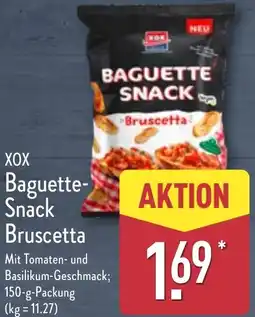 Aldi Nord XOX Baguette Snack Bruscetta Angebot