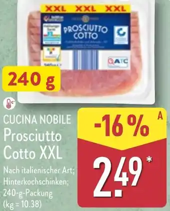 Aldi Nord CUCINA NOBILE Prosciutto Cotto XXL Angebot