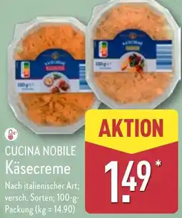 Aldi Nord CUCINA NOBILE Käsecreme Angebot