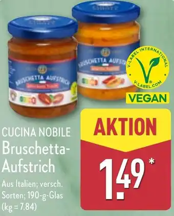 Aldi Nord CUCINA NOBILE Bruschetta Aufstrich Angebot