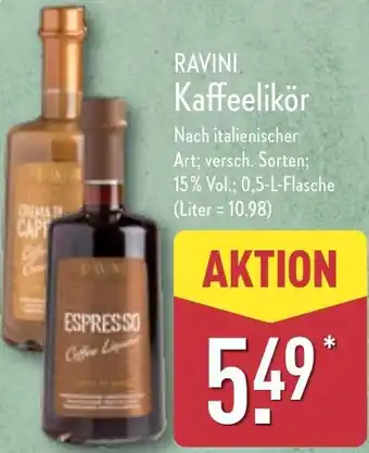 Aldi Nord RAVINI Kaffeelikör Angebot