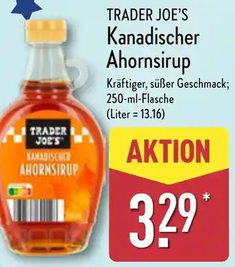 Aldi Nord TRADER JOE'S Kanadischer Ahornsirup Angebot