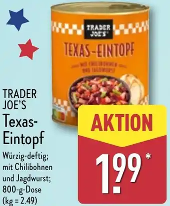 Aldi Nord TRADER JOE'S Texas Eintopf Angebot